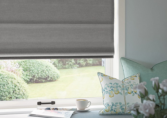 Faye, Asphalt - Twist&Fit Roman Blind - Image 5